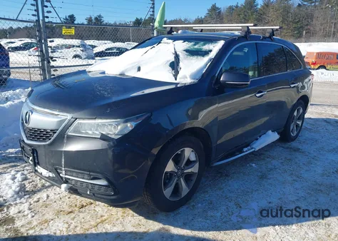 2014 Acura Mdx из США, поврежденный, VIN 5FRYD4H27EB015980